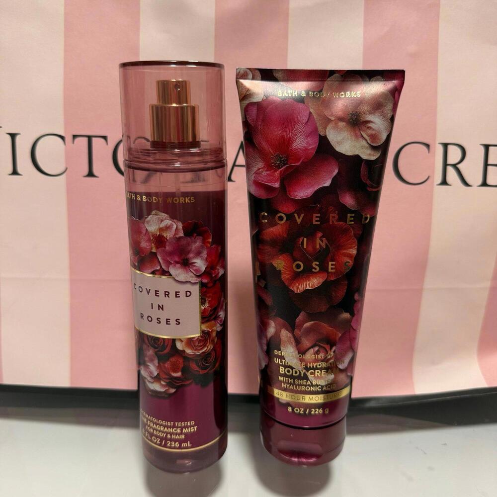 Bath and Body Works Covered in Rose Collection